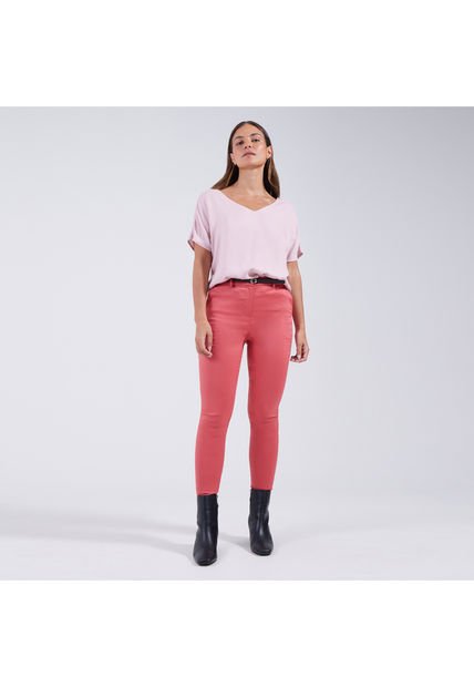 Pantalon Para Mujer Chino Color Rosado  Marca Ostu #40070484