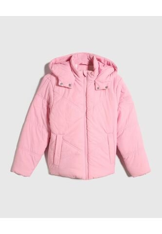 Chaqueta Para Niña Acolchada Color Rosa Marca Ostu #90080039 Ostu