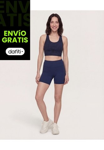 Leggins  Para Mujer Corto Color Azul Marca Ostu #40230641 Ostu