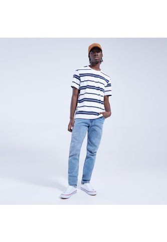 Jean Para Hombre Slim Color Azul  Marca Ostu #60160254 Ostu