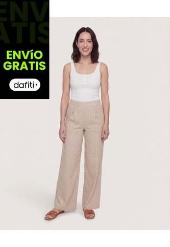 Pantalón  Para Mujer Moda Color Beige Marca Ostu #40078217 Ostu