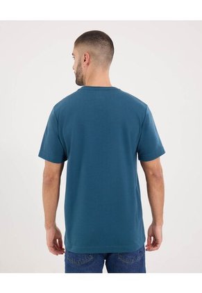 Camiseta Para Hombre Manga Corta Cuello Redondo Color Azul Marca Ostu #60091787