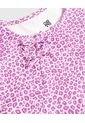 Camiseta Infantil Niña Manga Larga Cuello Redondo Color Morado Marca Ostu #90090322 de Ostu