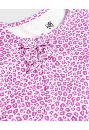 Camiseta Infantil Niña Manga Larga Cuello Redondo Color Morado Marca Ostu #90090322