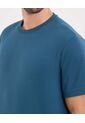Camiseta Para Hombre Manga Corta Cuello Redondo Color Azul Marca Ostu #60091787 de Ostu