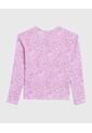 Camiseta Infantil Niña Manga Larga Cuello Redondo Color Morado Marca Ostu #90090322 de Ostu