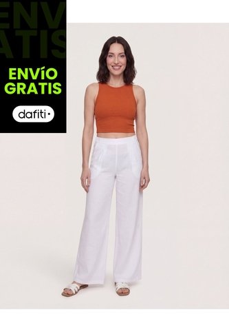 Pantalón  Para Mujer Moda Color Crudo Marca Ostu #40077978 Ostu