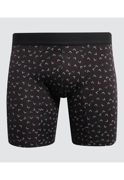 Boxer Para Hombre Filete Medio Algodón Color Negro Marca Ostu #60000431