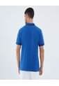 Polo Para Hombre Cuello Tejido Sin Bolsillo Color Azul Marca Ostu #60110769 de Ostu