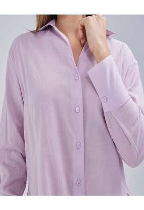 Blusa Para Mujer Manga Larga Color Morado Marca Ostu #40120993