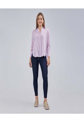 Blusa Para Mujer Manga Larga Color Morado Marca Ostu #40120993