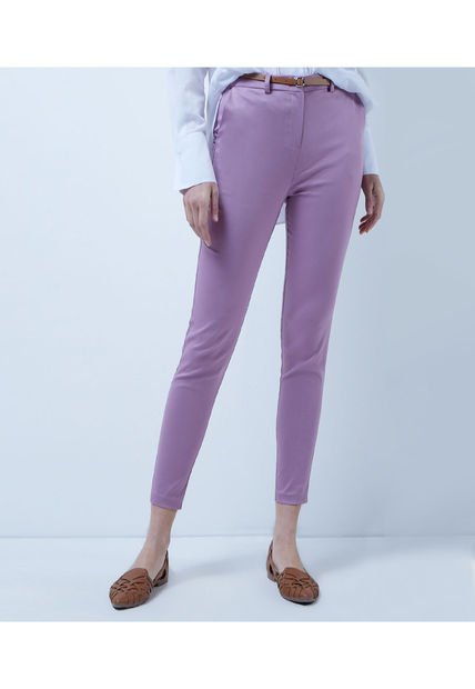 Pantalon Para Mujer Chino Color Lila  Marca Ostu #40070551