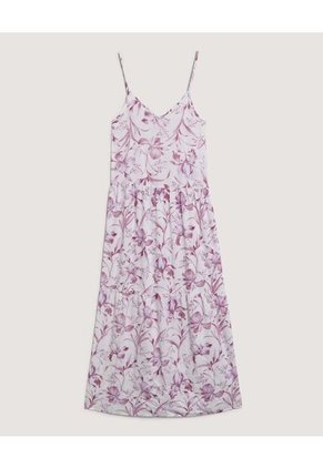Vestido Para Mujer M/Sisa Largo Color Lila Marca Ostu #40170381
