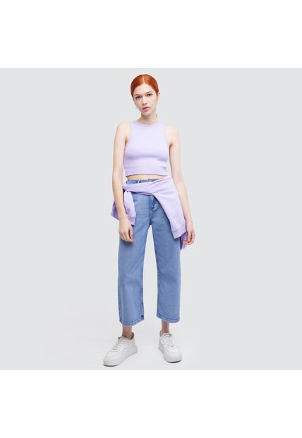 Jean Para Mujer Culotte Color Azul  Marca Ostu #40160260