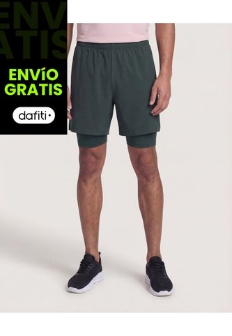 Bermuda  Para Hombre Deportiva Corto Color Verde Marca Ostu #60100504 Ostu