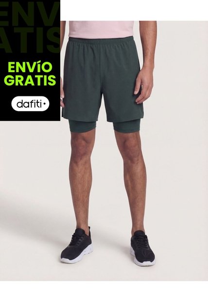 Bermuda  Para Hombre Deportiva Corto Color Verde Marca Ostu #60100504