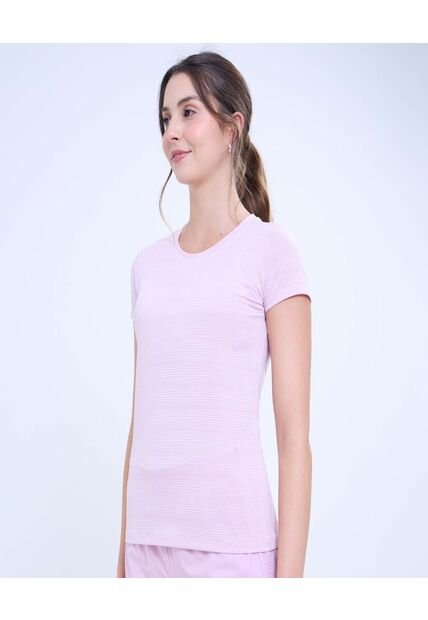 Camiseta Para Mujer Manga Corta Color Rosa Marca Ostu #40092269