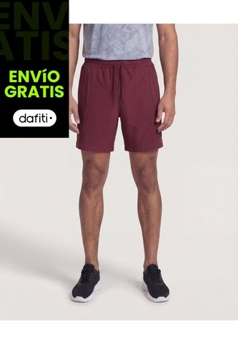 Bermuda  Para Hombre Deportiva Medio Color Rojo Marca Ostu #60100509 Ostu