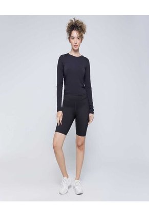 Camiseta Para Mujer Manga Larga Color Negro Marca Ostu #40092173