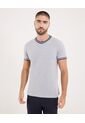 Camiseta Para Hombre Manga Corta Cuello Redondo Color Gris Marca Ostu #60091662 de Ostu