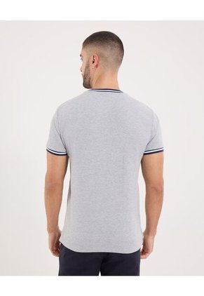 Camiseta Para Hombre Manga Corta Cuello Redondo Color Gris Marca Ostu #60091662