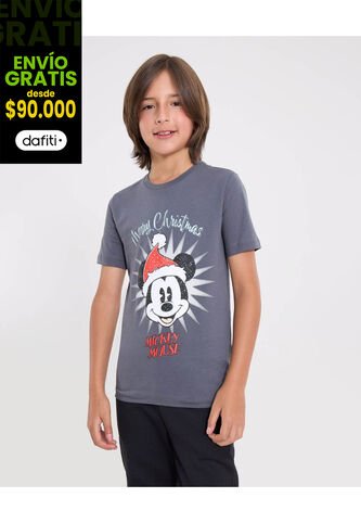 Camiseta  Infantil Niño Manga Corta Cuello Redondo Color Gris Marca Ostu #80090326 Ostu