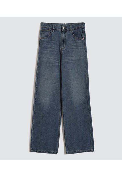 Jean Para Niña Wide-Leg Color Azul  Marca Ostu #90160072