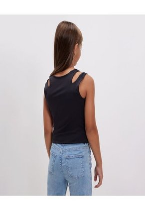 Camiseta Para Niña Manga Sisa Color Negro Marca Ostu #90090173