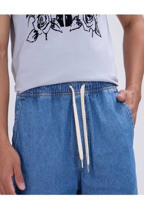 Bermuda Para Hombre  Color Azul Medio Marca Ostu #60100399