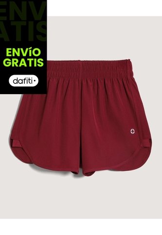Short  Para Mujer Multiusos Plano Color Vino Marca Ostu #40190388 Ostu