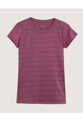 Camiseta Para Mujer Manga Corta Cuello Redondo Color Morado Marca Ostu #40092654