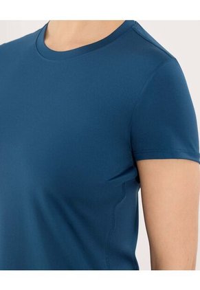 Camiseta  Para Mujer Manga Corta Cuello Redondo Color Azul Marca Ostu #40092649