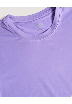 Camiseta  Para Mujer Manga Corta Cuello Redondo Color Lila Marca Ostu #40092648