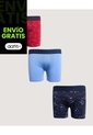 Boxer X3 Infantil Niño Filete Medio Color Negro Marca Ostu #80000105 de Ostu