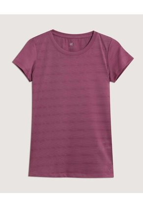 Camiseta Para Mujer Manga Corta Cuello Redondo Color Morado Marca Ostu #40092654