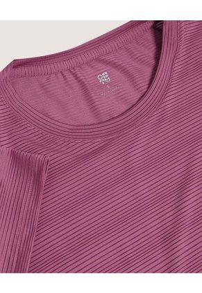 Camiseta Para Mujer Manga Corta Cuello Redondo Color Morado Marca Ostu #40092654