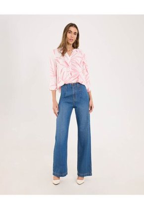 Blusa Para Mujer Manga 3/4 Color Coral Marca Ostu #40121122