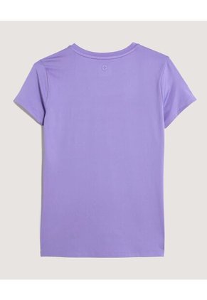 Camiseta  Para Mujer Manga Corta Cuello Redondo Color Lila Marca Ostu #40092648