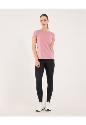 Camiseta  Para Mujer Manga Corta Cuello Redondo Color Rosa Marca Ostu #40092650