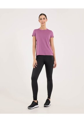 Camiseta  Para Mujer Manga Corta Cuello Redondo Color Morado Marca Ostu #40092651