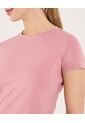 Camiseta  Para Mujer Manga Corta Cuello Redondo Color Rosa Marca Ostu #40092650 de Ostu