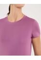 Camiseta  Para Mujer Manga Corta Cuello Redondo Color Morado Marca Ostu #40092651 de Ostu