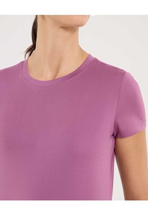 Camiseta  Para Mujer Manga Corta Cuello Redondo Color Morado Marca Ostu #40092651