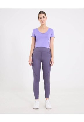 Camiseta Para Mujer Crop Top Color Lila Marca Ostu #40092664