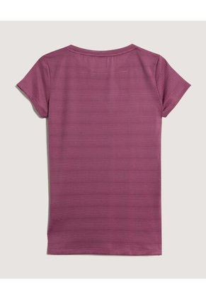 Camiseta Para Mujer Manga Corta Cuello Redondo Color Morado Marca Ostu #40092654