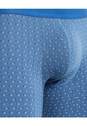 Boxer Para Hombre Filete Corto Algodón Color Azul Marca Ostu #60000476