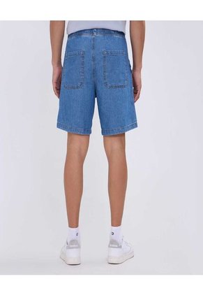 Bermuda Para Hombre  Color Azul Medio Marca Ostu #60100399