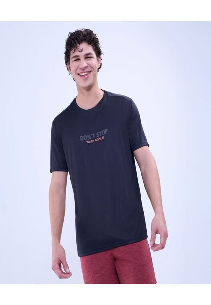 Camiseta Para Hombre Manga Corta Color Negro Marca Ostu #60091484