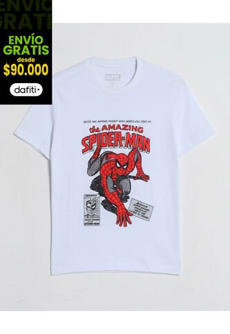 Camiseta  Infantil Niño Manga Corta Cuello Redondo Color Blanco Marca Ostu #80090321 Ostu