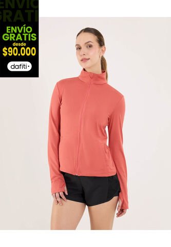 Buzo  Para Mujer Cuello Alto O Cuello Tortuga Color Coral Marca Ostu #40060485 Ostu